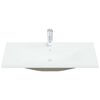 vidaXL Νιπτήρας Ένθετος Λευκός 91 x 39 x 18 εκ. Κεραμικός με Βρύση