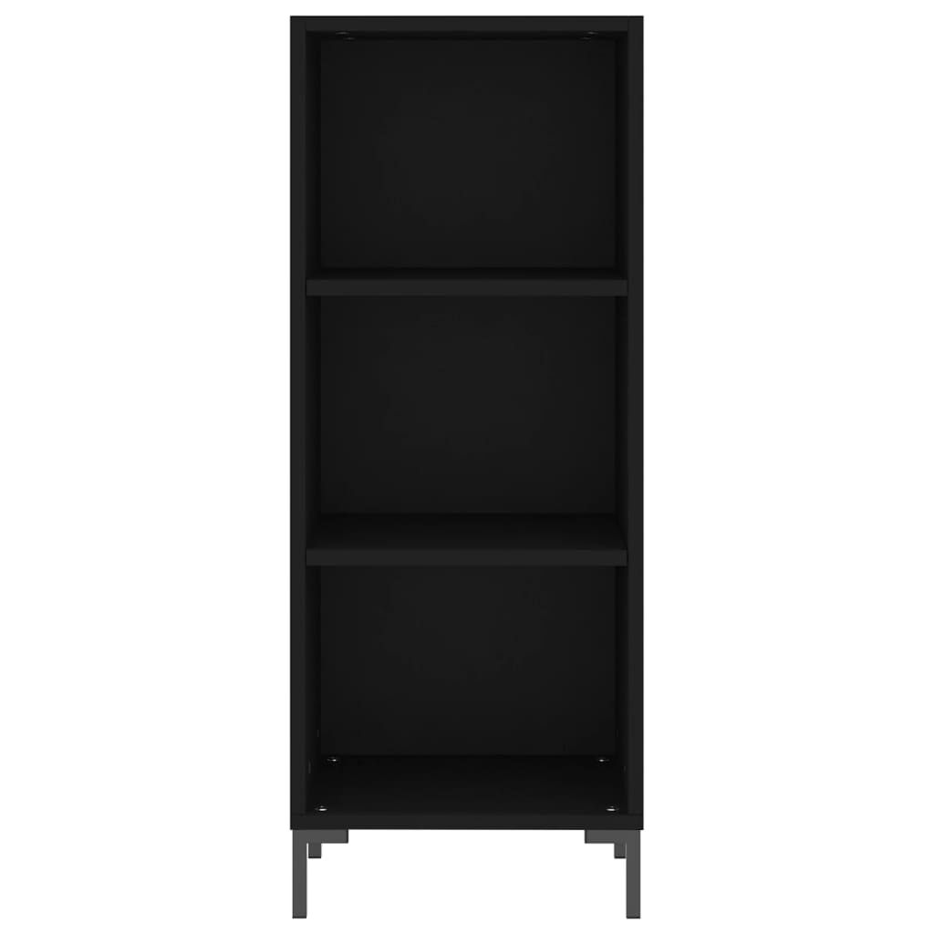 vidaXL Ντουλάπι Μαύρο 34,5 x 34 x 180 εκ. από Επεξεργασμένο Ξύλο
