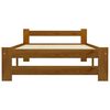 vidaXL Πλαίσιο Κρεβατιού Καφέ Μελί 100 x 200 εκ. Μασίφ Ξύλο Πεύκου