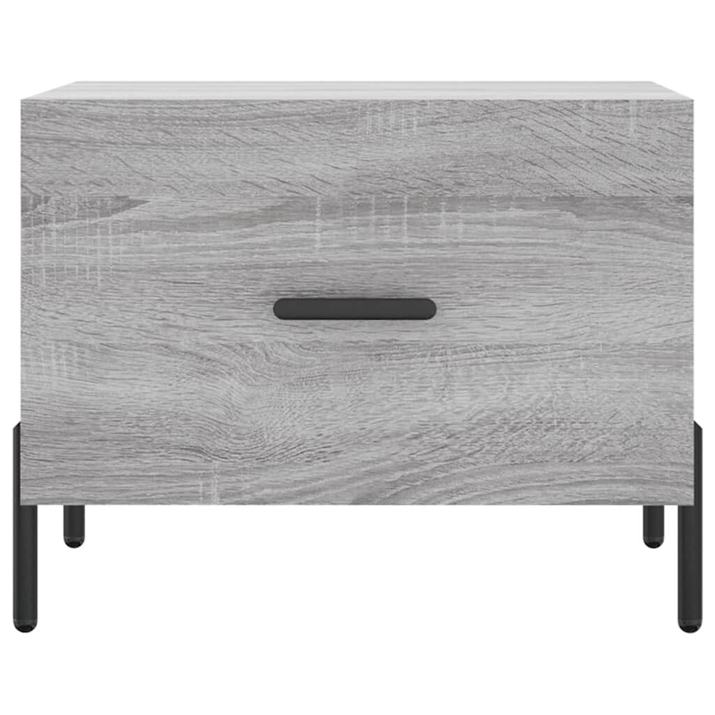 vidaXL Τραπεζάκια Σαλονιού 2 τεμ Γκρι sonoma 50x50x40 εκ Επεξ. Ξύλο
