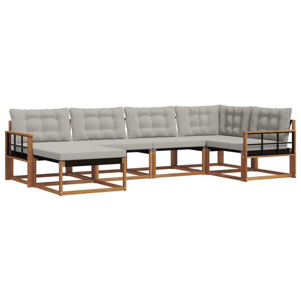 vidaXL &Sigma;&epsilon;&iota;&rho;ά &Kappa;&alpha;&nu;&alpha;&pi;έ &Epsilon;&xi;&omega;&tau;&epsilon;&rho;&iota;&kappa;&omicron;ύ 6 pcs &Phi;&upsilon;&sigma;&iota;&kappa;ό &kappa;&alpha;&iota; &Alpha;&nu;&omicron;&iota;&chi;&tau;ό &Gamma;&kappa;&rho;&iota;