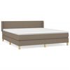 vidaXL &Kappa;&rho;&epsilon;&beta;ά&tau;&iota; Boxspring &mu;&epsilon; &Sigma;&tau;&rho;ώ&mu;&alpha; Taupe 160x200 &epsilon;&kappa;. &Upsilon;&phi;&alpha;&sigma;&mu;ά&tau;&iota;&nu;&omicron;