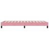 vidaXL Box Spring Κρεβάτι χωρίς στρώμα Ροζ 80x210 cm Βελούδινο