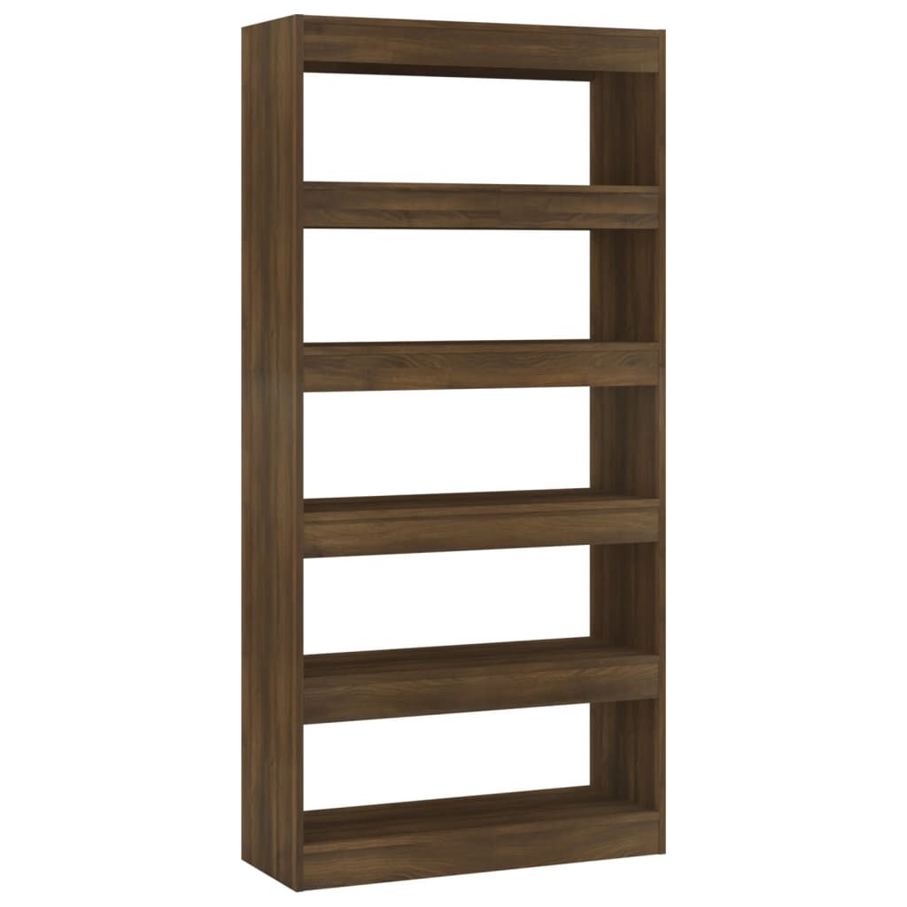 vidaXL Βιβλιοθήκη/Διαχωρισ. Χώρου Sonoma Δρυς 80x30x135 εκ. Επεξ. Ξύλο