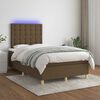 vidaXL &Kappa;&rho;&epsilon;&beta;ά&tau;&iota; Boxspring &mu;&epsilon; &Sigma;&tau;&rho;ώ&mu;&alpha; & LED &Sigma;&kappa;.&Kappa;&alpha;&phi;έ 120x190&epsilon;&kappa;. &Upsilon;&phi;&alpha;&sigma;&mu;ά&tau;&iota;&nu;&omicron;