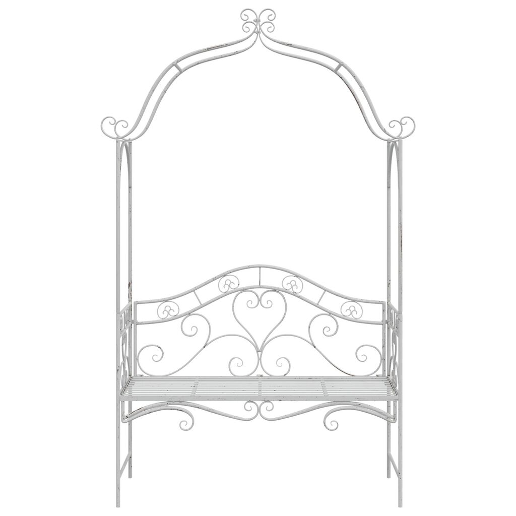 vidaXL Πάγκος Λευκός Μέταλλο 121 x 48 x 200 εκ. Διακοσμητικά Ένθετα