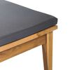 vidaXL Παγκάκι κήπου 2 pcs Καφέ Μασίφ ξύλο teak
