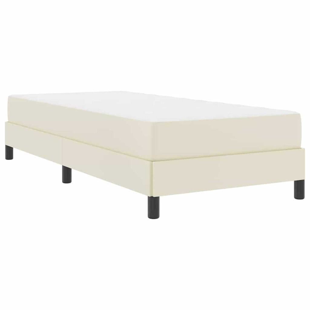 vidaXL Κρεβάτι Άλλο Κρεμ 100 x 200 cm Τεχνητό δέρμα