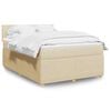 vidaXL &Kappa;&rho;&epsilon;&beta;ά&tau;&iota; Boxspring &mu;&epsilon; &Sigma;&tau;&rho;ώ&mu;&alpha; &Kappa;&rho;&epsilon;&mu; 140x200 &epsilon;&kappa;. &Upsilon;&phi;&alpha;&sigma;&mu;ά&tau;&iota;&nu;&omicron;