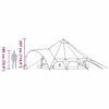 vidaXL &Sigma;&kappa;&eta;&nu;ί&tau;&sigma;&alpha; Teepee &mu;&epsilon; &sigma;&tau;έ&gamma;&eta; &Pi;&rho;ά&sigma;&iota;&nu;&omicron; &kappa;&alpha;&iota; &Gamma;&kappa;&rho;&iota; 600 x 600 x 347 &epsilon;&kappa;