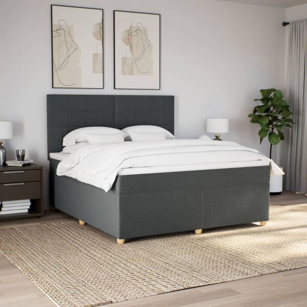 vidaXL &Kappa;&rho;&epsilon;&beta;ά&tau;&iota; Boxspring &mu;&epsilon; &Sigma;&tau;&rho;ώ&mu;&alpha; &Sigma;&kappa;&omicron;ύ&rho;&omicron; &Gamma;&kappa;&rho;&iota; 180x200 &epsilon;&kappa; &Upsilon;&phi;&alpha;&sigma;&mu;ά&tau;&iota;&nu;
