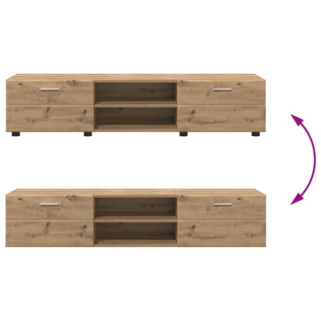 vidaXL Ντουλάπι TV artisan δρυς 150 x 39 x 30 εκ Επεξεργασμένο ξύλο