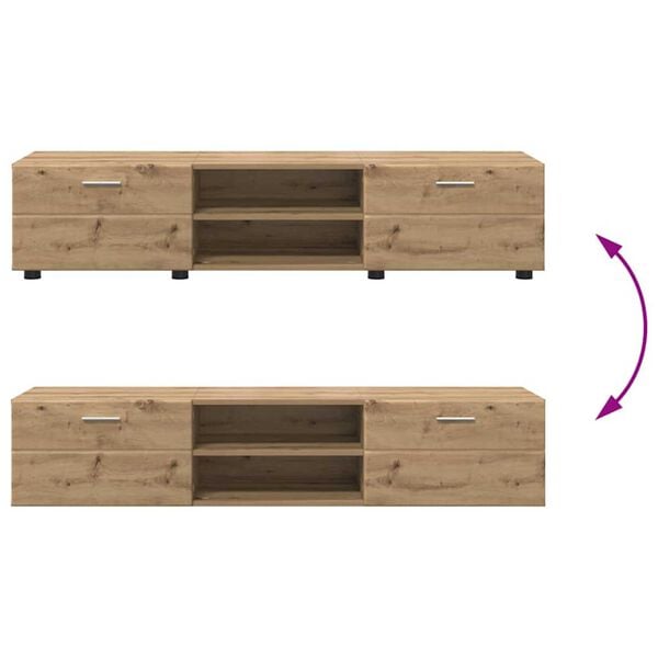 vidaXL Ντουλάπι TV artisan δρυς 150 x 39 x 30 εκ Επεξεργασμένο ξύλο