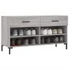 vidaXL Παπουτσοθήκη Γκρι Sonoma 102x35x55 εκ. από Επεξεργασμένο Ξύλο