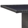 vidaXL Σετ Τραπεζαρίας Εξωτερικού Χώρου 11 τεμ. Μαύρο Συνθετικό Ρατάν