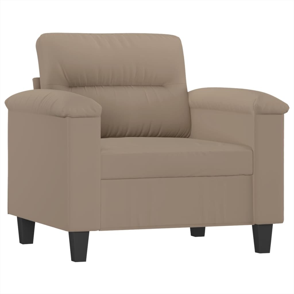 vidaXL Πολυθρόνα Taupe 60 εκ. από Ύφασμα Μικροϊνών