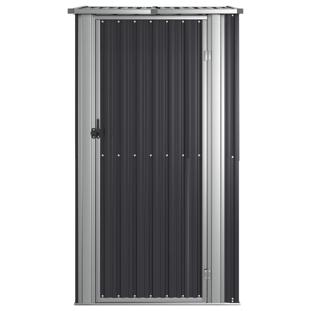 vidaXL Αποθήκη Κήπου Ανθρακί 118,5x97x209,5 εκ. Γαλβανισμένο Ατσάλι