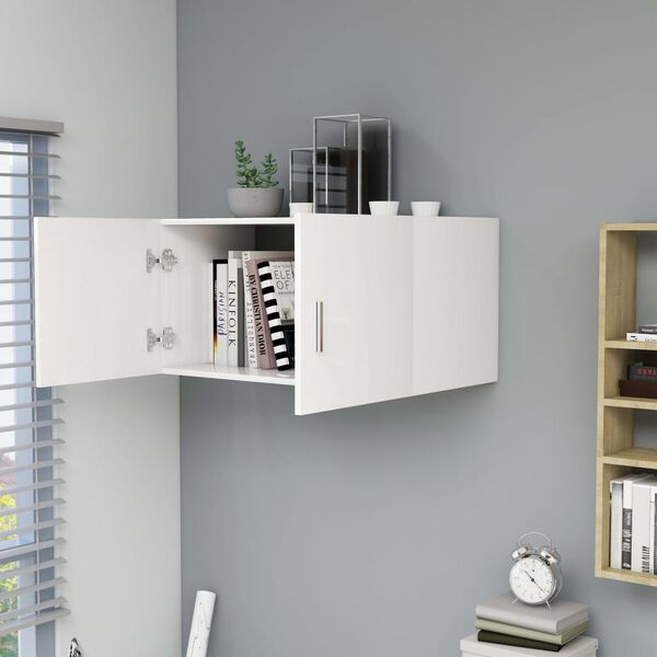 vidaXL Ντουλάπι Επιτοίχιο Λευκό 80 x 39 x 40 εκ. από Επεξ. Ξύλο