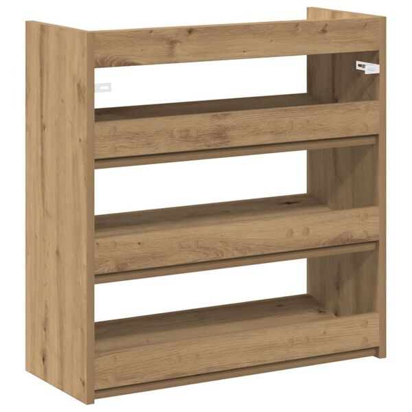 Ράφι παπουτσιών vidaXL Artisan Oak 60x25x62 cm Κατασκευασμένο ξύλο