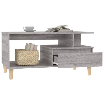 vidaXL Τραπεζάκι Σαλονιού Γκρι Sonoma 90x49x45 εκ.Επεξεργασμένο Ξύλο