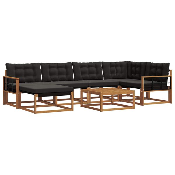 vidaXL &Sigma;&epsilon;&iota;&rho;ά &Kappa;&alpha;&nu;&alpha;&pi;έ &Epsilon;&xi;&omega;&tau;&epsilon;&rho;&iota;&kappa;&omicron;ύ &mu;&epsilon; &mu;&alpha;&xi;&iota;&lambda;ά&rho;&iota; 19 pcs &Phi;&upsilon;&sigma;&iota;&kappa;ό &kappa;&alpha;&iota; &Mu;&alpha;ύ&rho;&omicron;