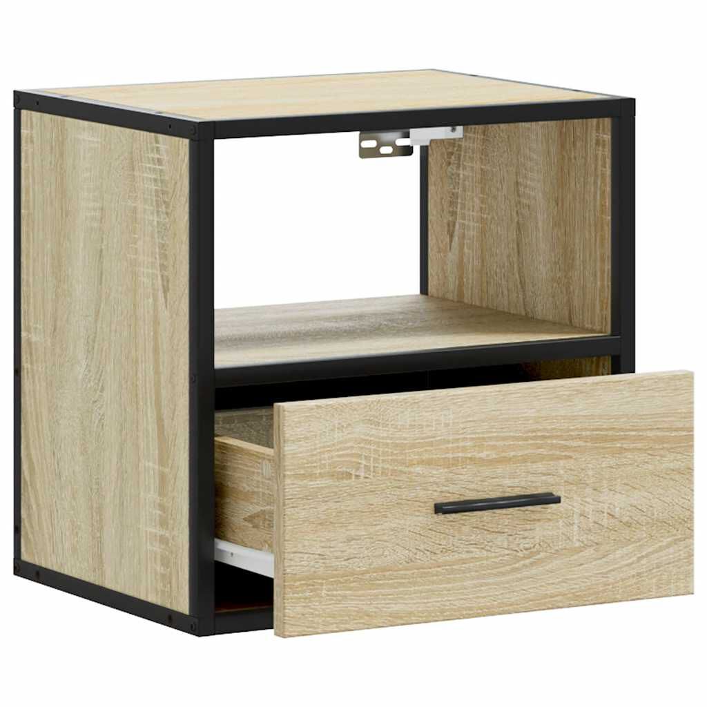 vidaXL Επίτοιχα κομοδίνα 2 τεμάχια Sonoma Oak 40x31x39,5 cm