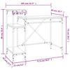vidaXL Γραφείο με Ράφια Καπνιστή Δρυς 105x50x90 εκ. Επεξ. Ξύλο/Σίδηρος