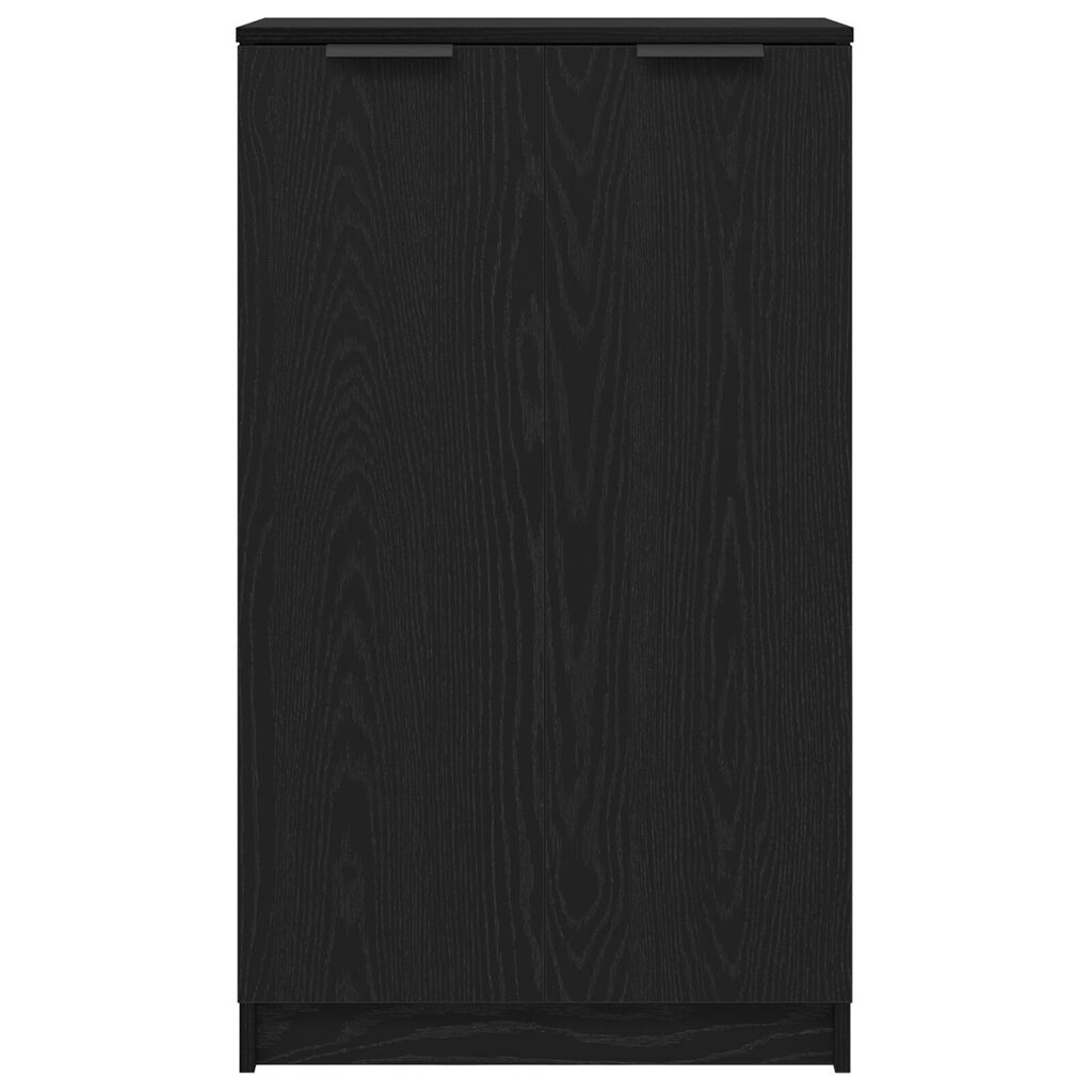 vidaXL Ντουλάπι Παπουτσιών Μαύρο Δρυός 59x35x100 εκ. Από Επεξεργασμένο Ξύλο