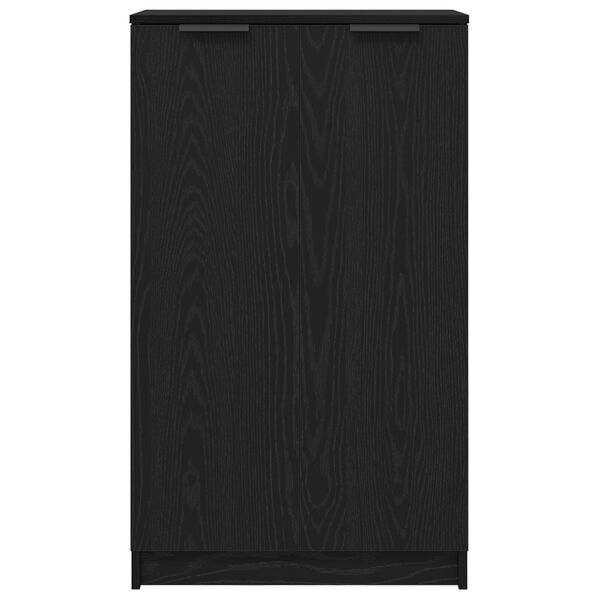 vidaXL Ντουλάπι Παπουτσιών Μαύρο Δρυός 59x35x100 εκ. Από Επεξεργασμένο Ξύλο