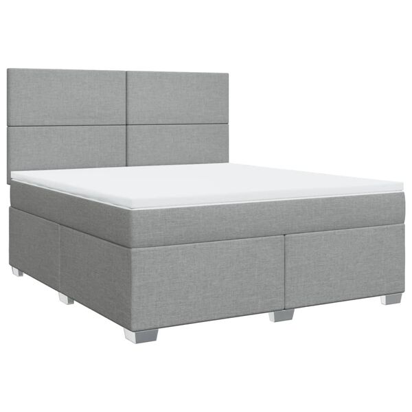 vidaXL &Kappa;&rho;&epsilon;&beta;ά&tau;&iota; Boxspring &mu;&epsilon; &Sigma;&tau;&rho;ώ&mu;&alpha; &Alpha;&nu;&omicron;&iota;&chi;&tau;ό &Gamma;&kappa;&rho;&iota; 180x200 &epsilon;&kappa;. &Upsilon;&phi;&alpha;&sigma;&mu;ά&tau;&iota;&nu;&omicron;