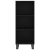 vidaXL Ντουλάπι Μαύρο 34,5x32,5x90 εκ. Επεξεργασμένο Ξύλο