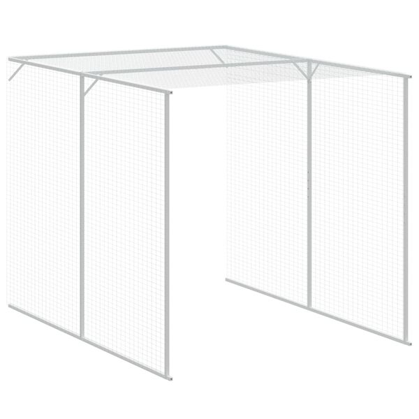 vidaXL Κοτέτσι με Περίβολο Ανθρακί 165x863x181 εκ. Γαλβαν. Χάλυβας