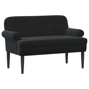 vidaXL Love seat &mu;&epsilon; &kappa;&omicron;&upsilon;&mu;&pi;&iota;ά &Mu;&alpha;ύ&rho;&omicron; 120 x 66 x 78 &epsilon;&kappa;. &Beta;&epsilon;&lambda;&omicron;ύ&delta;&omicron;