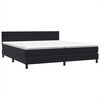 vidaXL &Kappa;&rho;&epsilon;&beta;ά&tau;&iota; Boxspring &mu;&epsilon; &Sigma;&tau;&rho;ώ&mu;&alpha; & LED &Mu;&alpha;ύ&rho;&omicron; 200x220 cm &Beta;&epsilon;&lambda;&omicron;ύ&delta;&iota;&nu;&omicron;