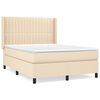 vidaXL &Kappa;&rho;&epsilon;&beta;ά&tau;&iota; Boxspring &mu;&epsilon; &Sigma;&tau;&rho;ώ&mu;&alpha; &Kappa;&rho;&epsilon;&mu; 140x200 &epsilon;&kappa;. &Upsilon;&phi;&alpha;&sigma;&mu;ά&tau;&iota;&nu;&omicron;