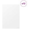 vidaXL Πίνακες Διακόσμησης 12 pcs Λευκό 30 x 42 x 0.3 εκ