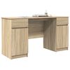 vidaXL Γραφείο Sonoma Δρυς 140 x 49 x 76 εκ. Επεξεργασμένο ξύλο