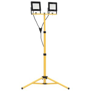 vidaXL Προβολέας LED με Τρίποδο Ψυχρό Λευκό 2 x 50 W