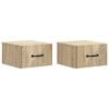 vidaXL &Tau;&omicron;ί&chi;&omicron;&upsilon; &Kappa;&rho;&epsilon;&mu;&alpha;&sigma;&tau;ό &Kappa;&omicron;&mu;&omicron;&delta;ί&nu;&omicron; 2 pcs Sonoma &Delta;&rho;&upsilon;&sigmaf; 34,5 x 33 x 20 &epsilon;&kappa;.