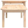 vidaXL Τραπεζάκια Σαλονιού Σετ 2 Τεμαχίων από Μασίφ Ξύλο Πεύκου