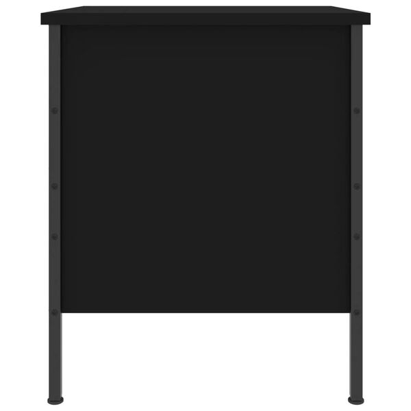 vidaXL Κομοδίνο Μαύρο 40 x 42 x 50 εκ. από Επεξεργασμένο Ξύλο