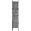 vidaXL Βιβλιοθήκη με Πόρτα Γκρι Sonoma 44,5x30x154,5 εκ. Επεξ. Ξύλο