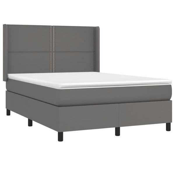 vidaXL &Kappa;&rho;&epsilon;&beta;ά&tau;&iota; Boxspring &mu;&epsilon; &Sigma;&tau;&rho;ώ&mu;&alpha; &Gamma;&kappa;&rho;&iota; 140x200&epsilon;&kappa;. &alpha;&pi;ό &Sigma;&upsilon;&nu;&theta;&epsilon;&tau;&iota;&kappa;ό &Delta;έ&rho;&mu;&alpha;