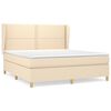 vidaXL &Kappa;&rho;&epsilon;&beta;ά&tau;&iota; Boxspring &mu;&epsilon; &Sigma;&tau;&rho;ώ&mu;&alpha; &Kappa;&rho;&epsilon;&mu; 160x200 &epsilon;&kappa;. &Upsilon;&phi;&alpha;&sigma;&mu;ά&tau;&iota;&nu;&omicron;
