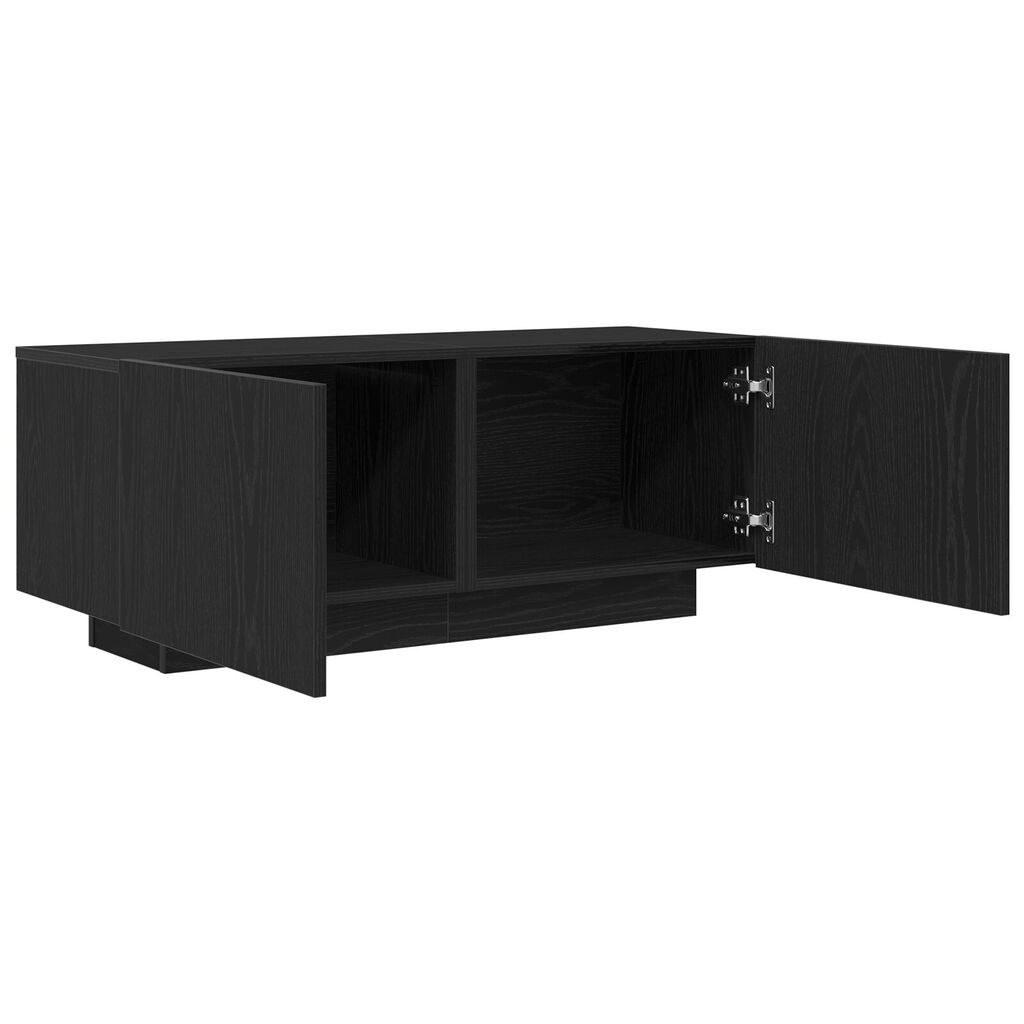 vidaXL Ντουλάπα τηλεόρασης Μαύρη Δρυς 100x35x40 εκ. από Ξύλο