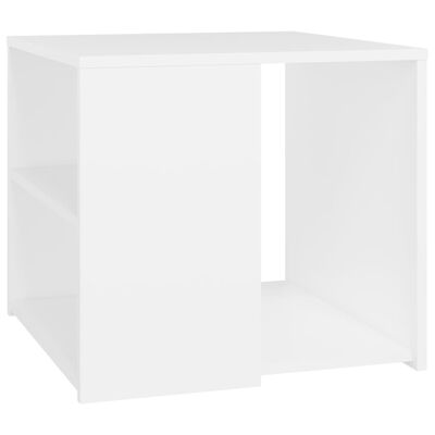 Τραπέζι Βοηθητικό Λευκό 50 x 50 x 45 εκ. από Μοριοσανίδα