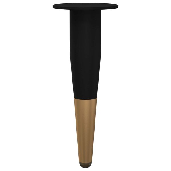 vidaXL &Pi;ό&delta;&iota;&alpha; &Epsilon;&pi;ί&pi;&lambda;&omega;&nu; 2 pcs &Mu;&alpha;ύ&rho;&omicron; &kappa;&alpha;&iota; &Chi;&rho;&upsilon;&sigma;ό &Oslash; 40 x 98 mm &Sigma;ί&delta;&epsilon;&rho;&omicron;