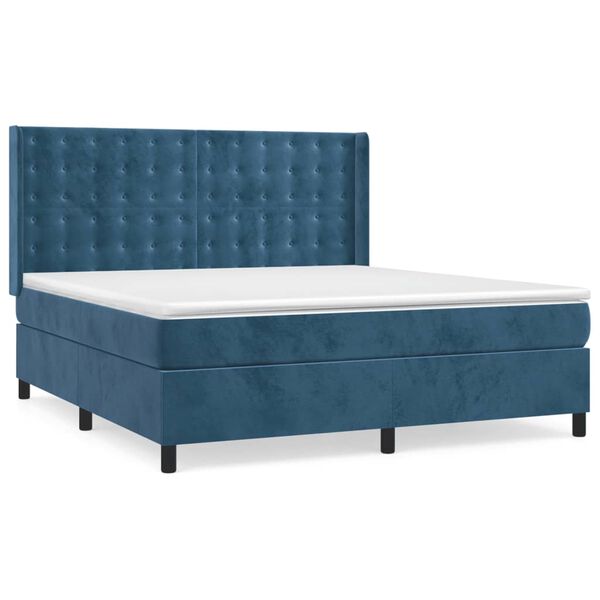 vidaXL &Kappa;&rho;&epsilon;&beta;ά&tau;&iota; Boxspring &mu;&epsilon; &Sigma;&tau;&rho;ώ&mu;&alpha; &Sigma;&kappa;&omicron;ύ&rho;&omicron; &Mu;&pi;&lambda;&epsilon; 160x200 &epsilon;&kappa;. &Beta;&epsilon;&lambda;&omicron;ύ&delta;&iota;&nu;&omicron;