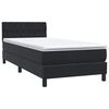 vidaXL &Kappa;&rho;&epsilon;&beta;ά&tau;&iota; Boxspring &mu;&epsilon; &Sigma;&tau;&rho;ώ&mu;&alpha; & LED &Mu;&alpha;ύ&rho;&omicron; 90x220 &epsilon;&kappa;. &Beta;&epsilon;&lambda;&omicron;ύ&delta;&iota;&nu;&omicron;