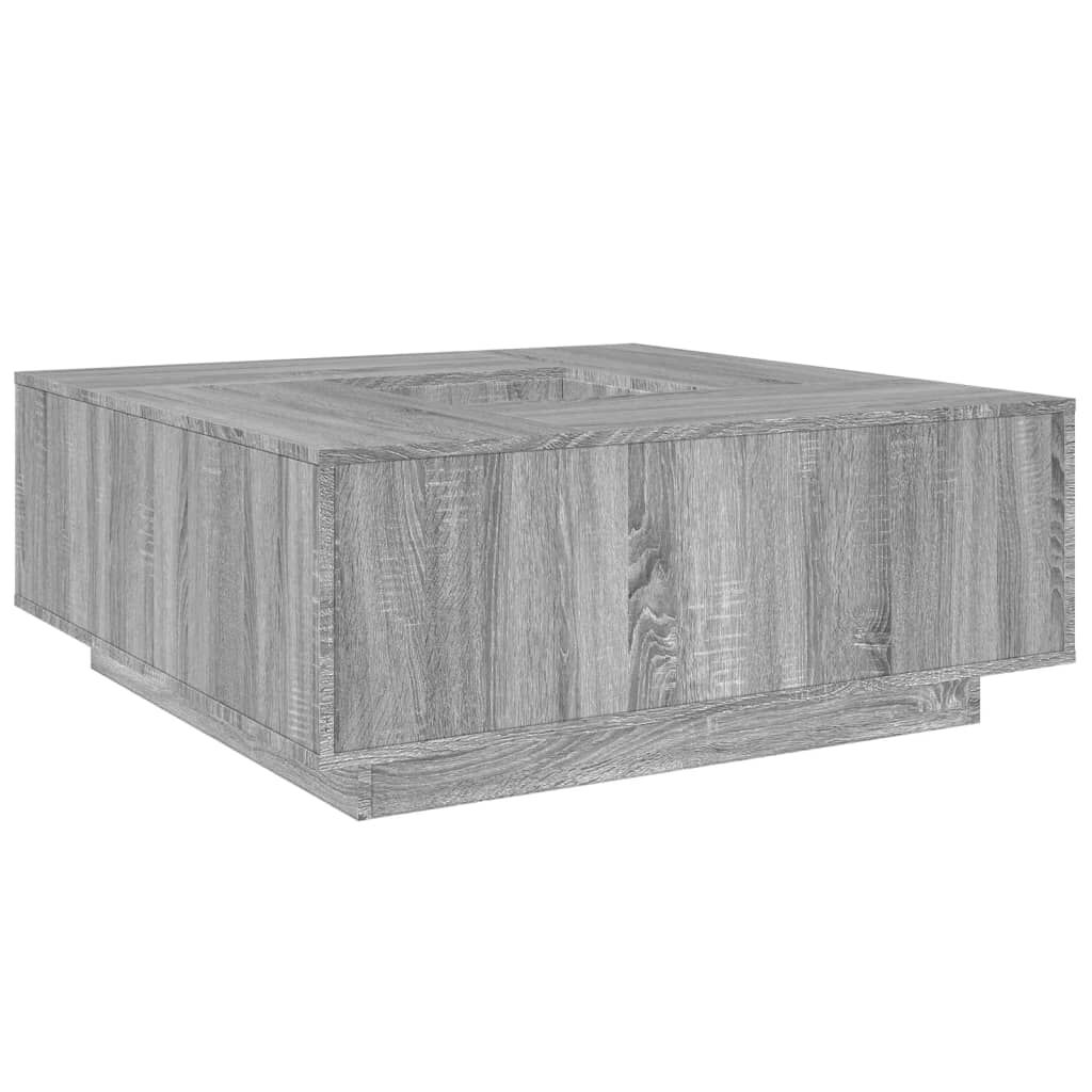 vidaXL Τραπεζάκι Σαλονιού Γκρι Sonoma 100x100x40 εκ Επεξεργασμένο Ξύλο